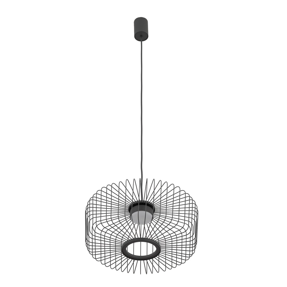 Lampe cage Kenai Gris ombre Ø 38cm Lyora 5903139122283