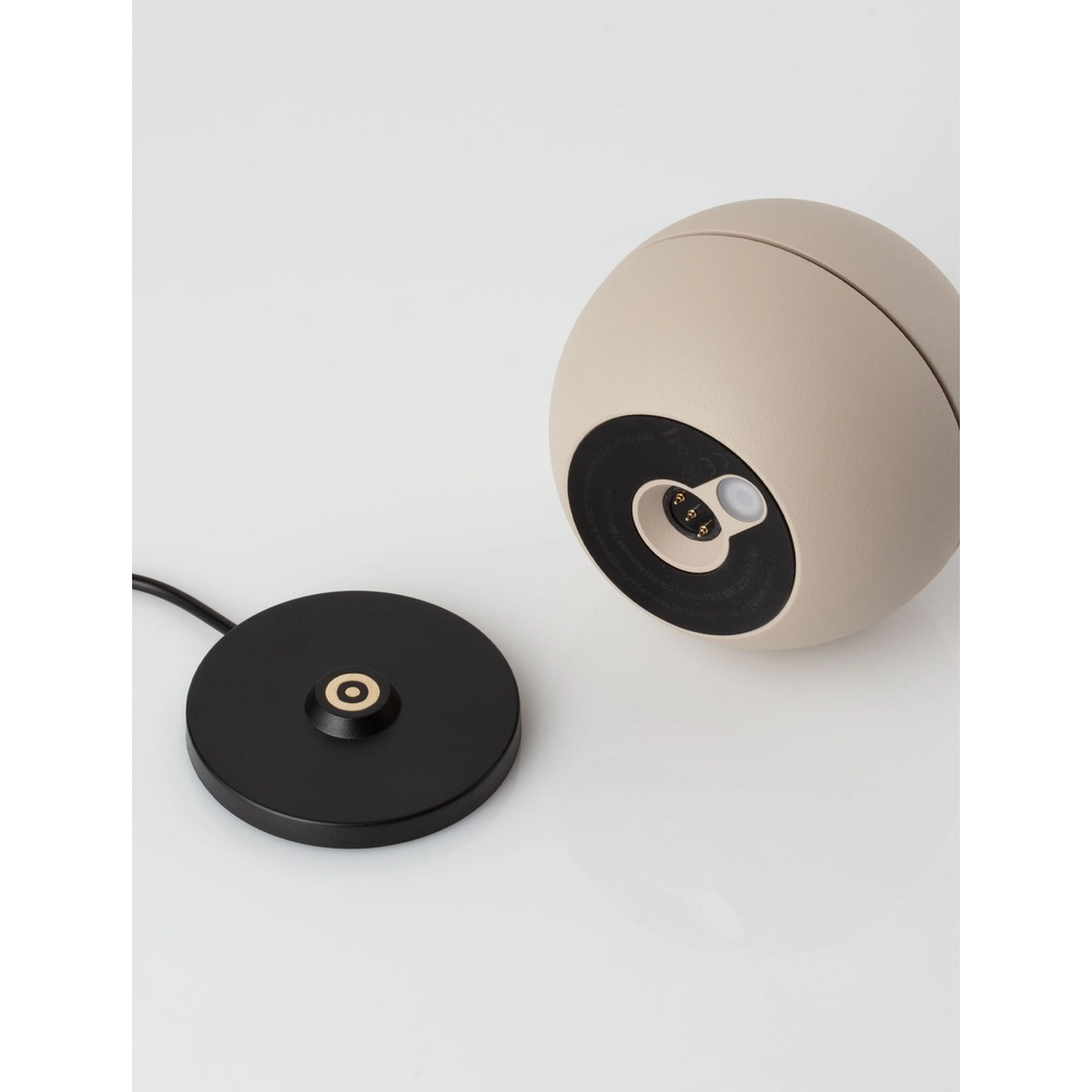 Lampe de table Puk rechargeable brun sable Lyora 5212017478559