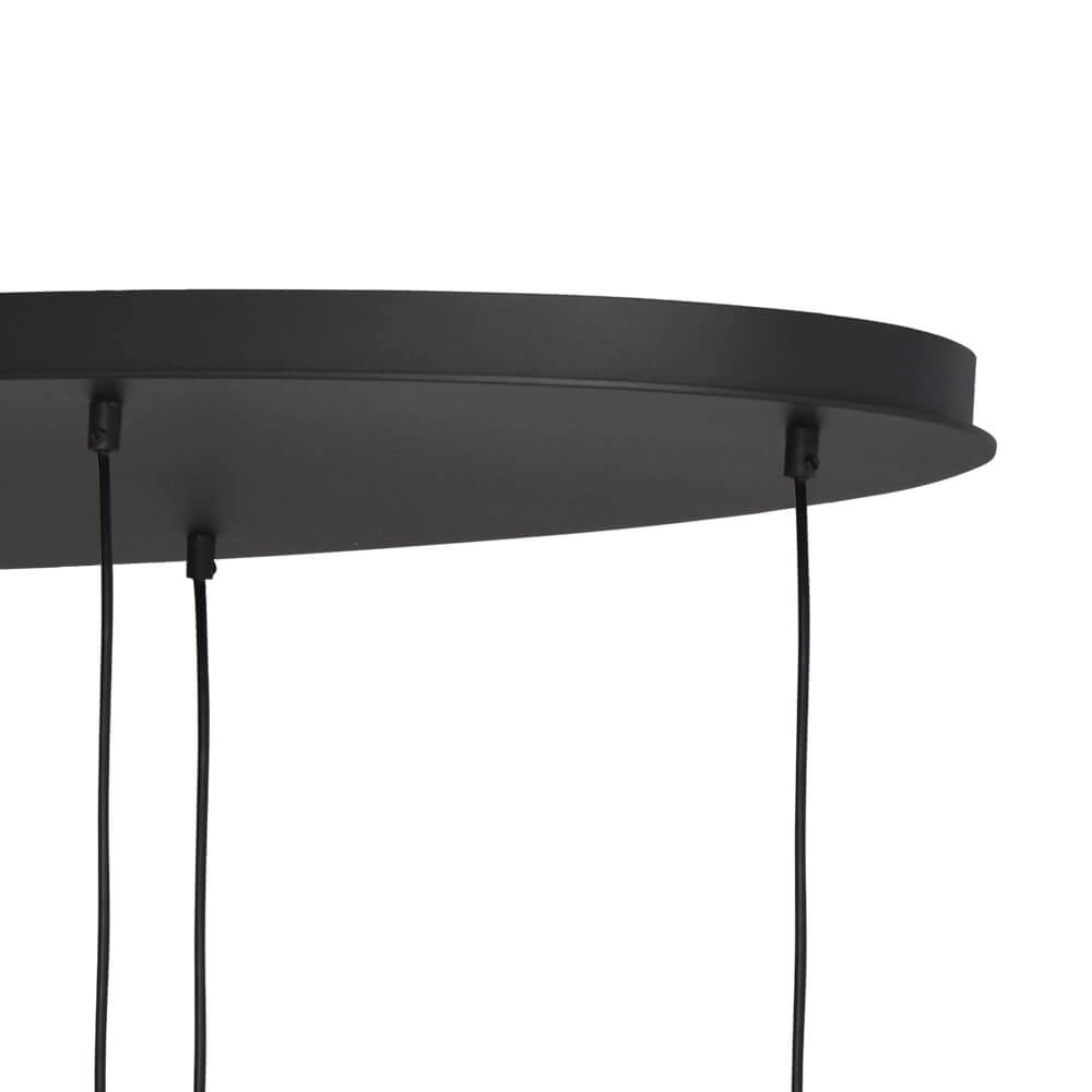 Lampe suspendue Lava Oval 6x verre doré Ø 24cm Masterlight 8718121290164