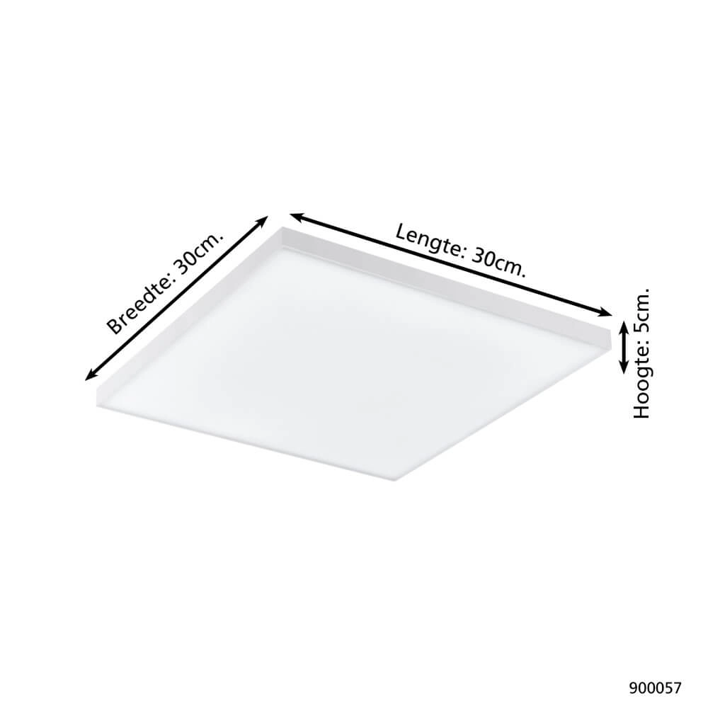Plafonnier Zigbee Turcona-Z 30x30cm blanc Eglo 9008606221936