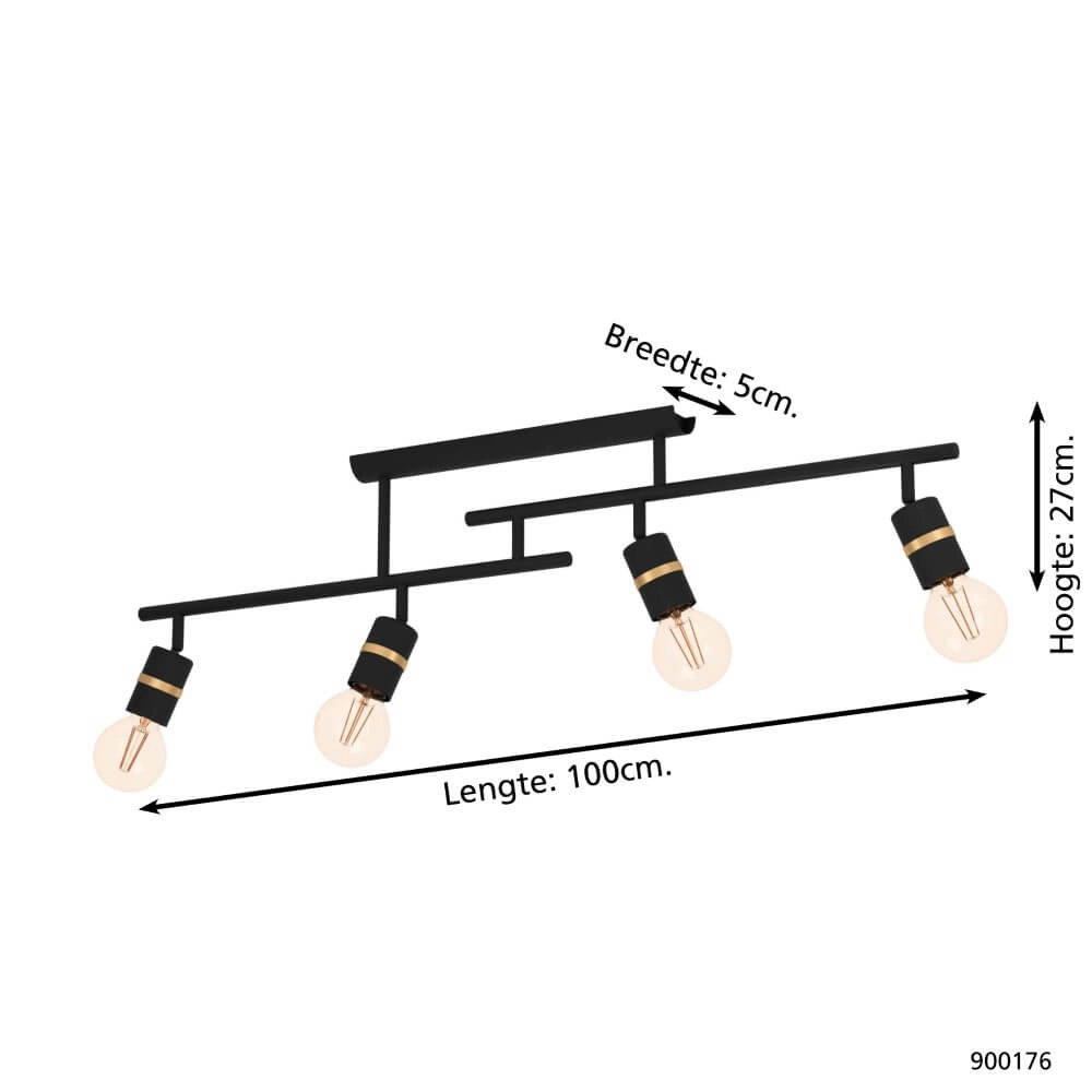 Plafonnier chic Lurone Eglo 9008606241125