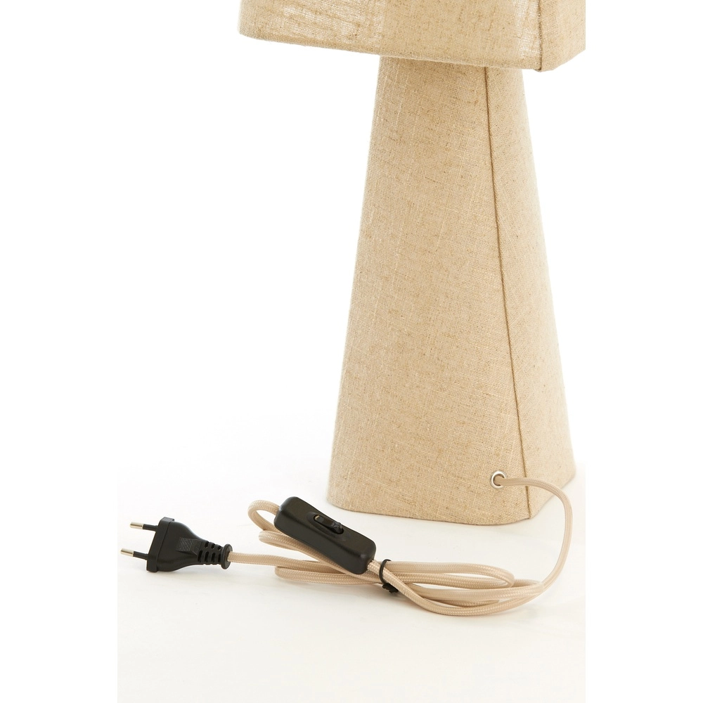 Lampe de table en lin Mikko 58 cm - naturel Light & Living 8717807758813