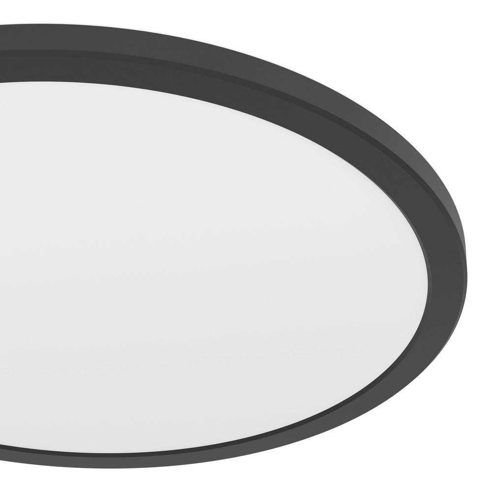 Lampe de salle de bain avec télécommande Rovito-R rond - noir - Ø 38,9cm Eglo 9008606329984