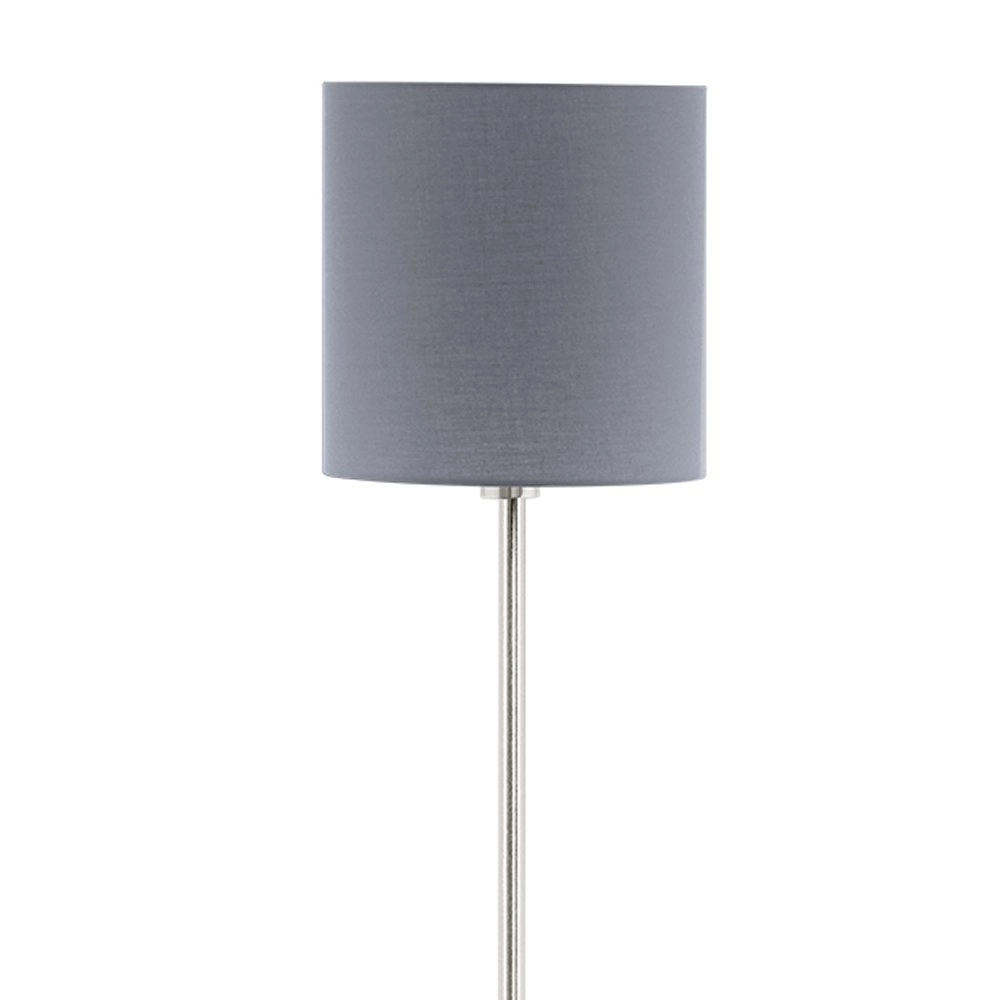 Lampadaire Pasteri 28cm nickel mat avec teinte grise Eglo 9002759951665
