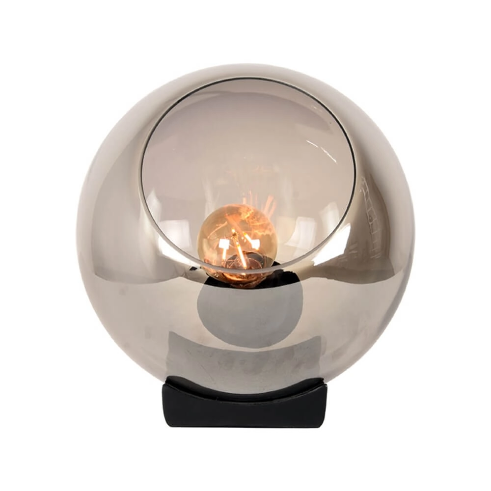 Lampe de table Firo avec verre fumé - Ø 15cm Label51 8720195418993