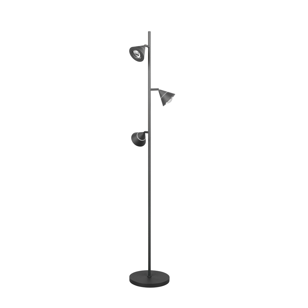 Lampadaire Romeo noir Trio 4017807675399
