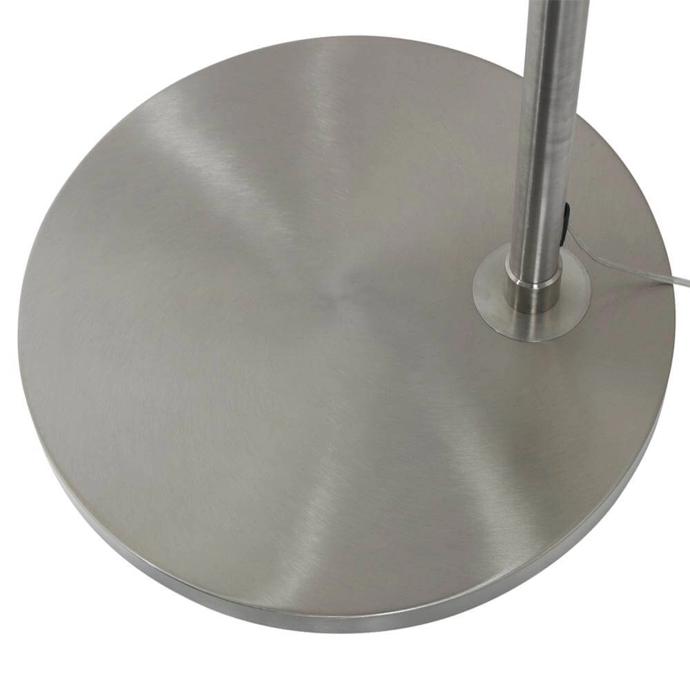 Lampe à arc Sparkled Light métal avec abat-jour blanc Steinhauer 8712746173116