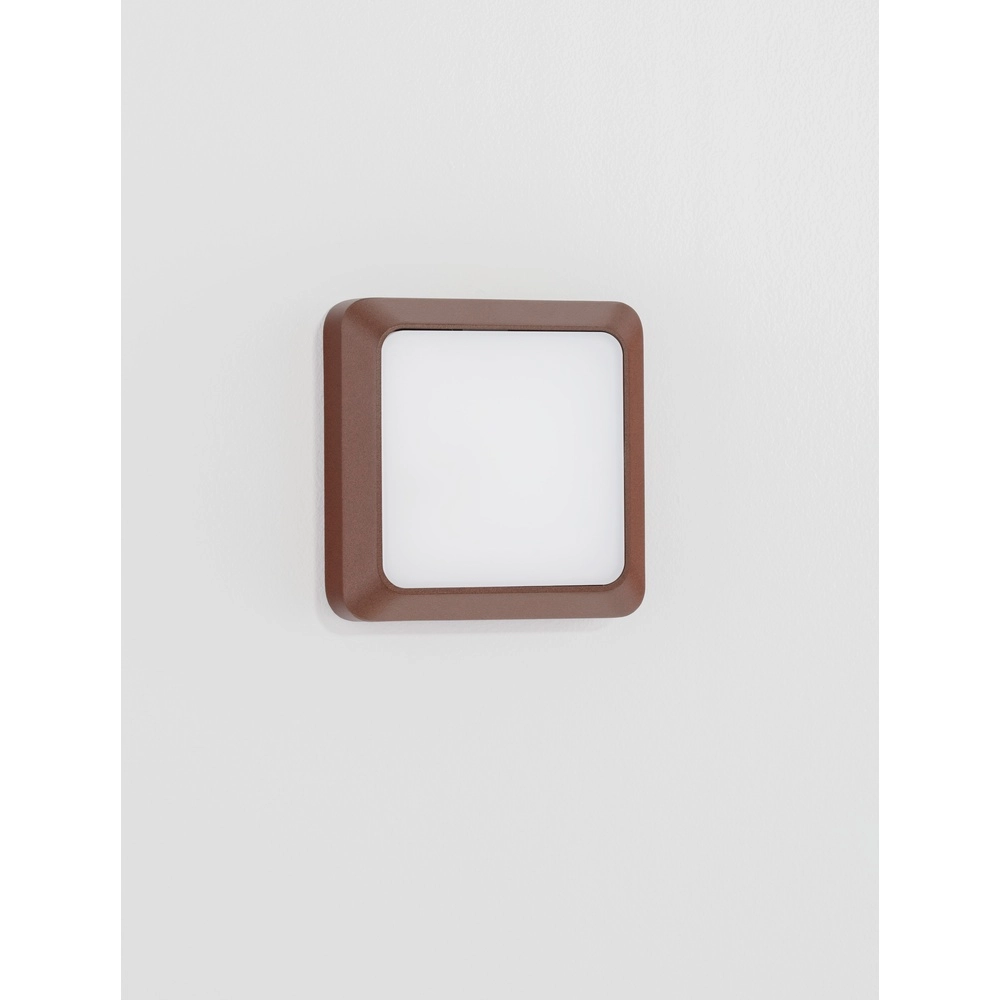 Applique murale carrée Appia Brun rouille Lyora 5212017449597