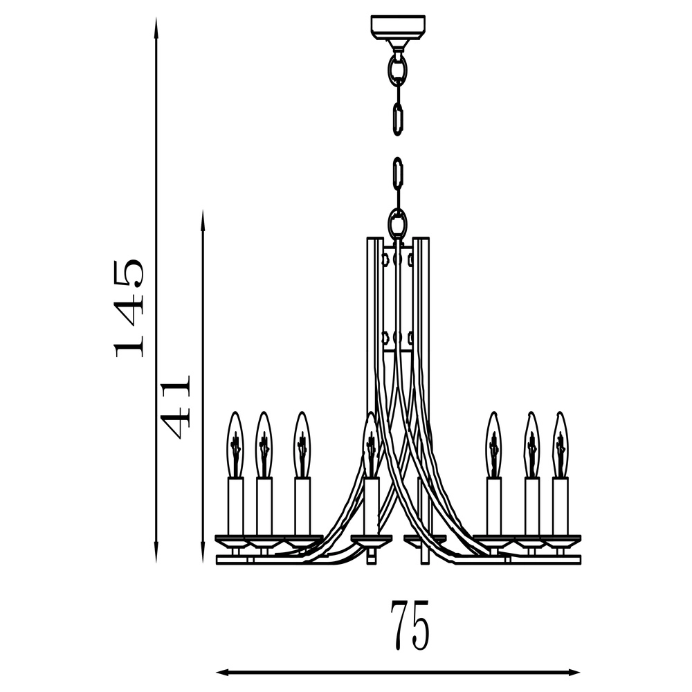 Lustre Ascona 8 lumières Searchlight 5053423303673