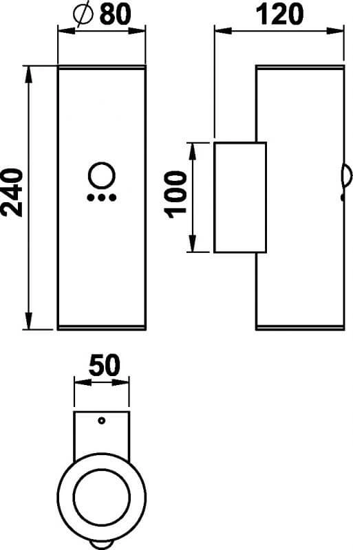 Applique Molli avec détecteur de mouvement Albert 4007235924800