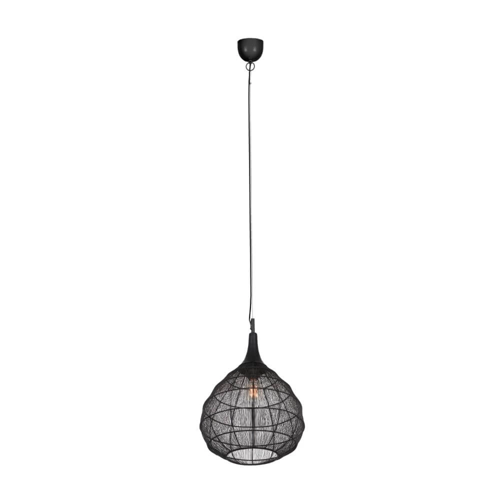 Lampe suspendue ronde Soraya Ø 42 cm - noir Lampe suspendue ronde Soraya Ø 42 cm - noir