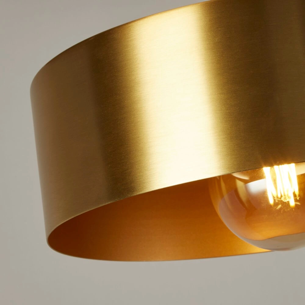 Lampe suspendue design Knox Ø 30cm doré Searchlight 5053423251806