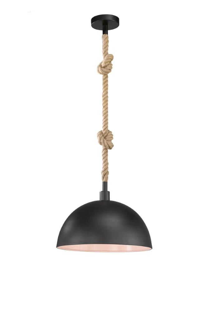 Lampe suspendue rurale Rope avec corde