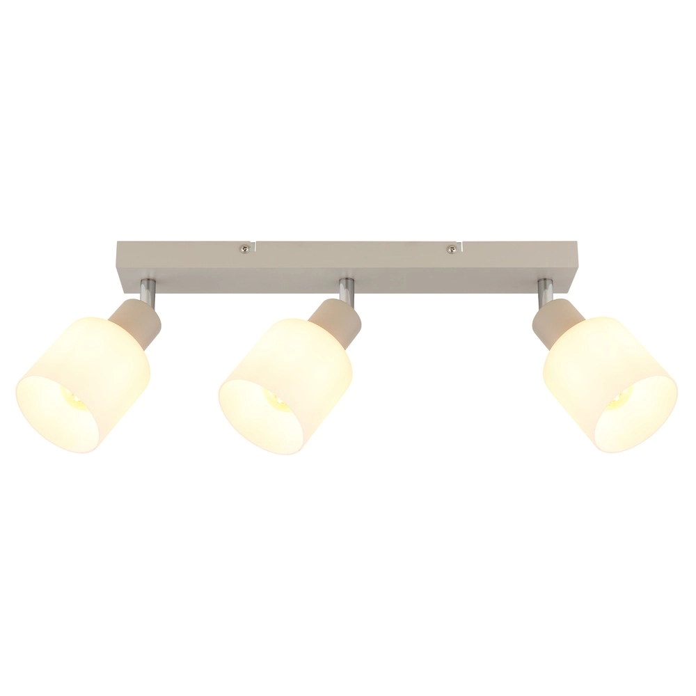 Spot de plafond 3 lumières Trent brun sable Globo 9007371578962