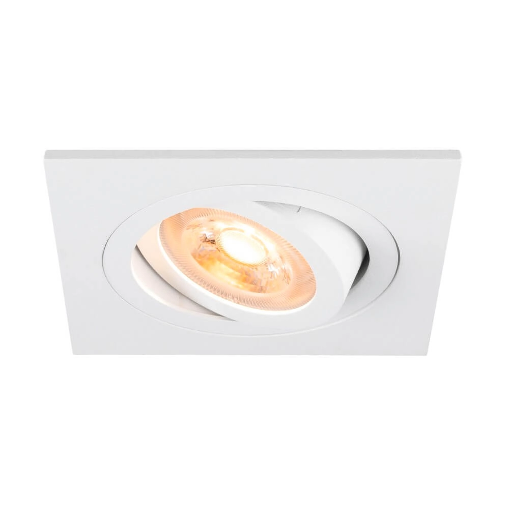 Spot encastré New Tria 75 carré - blanc - GU10