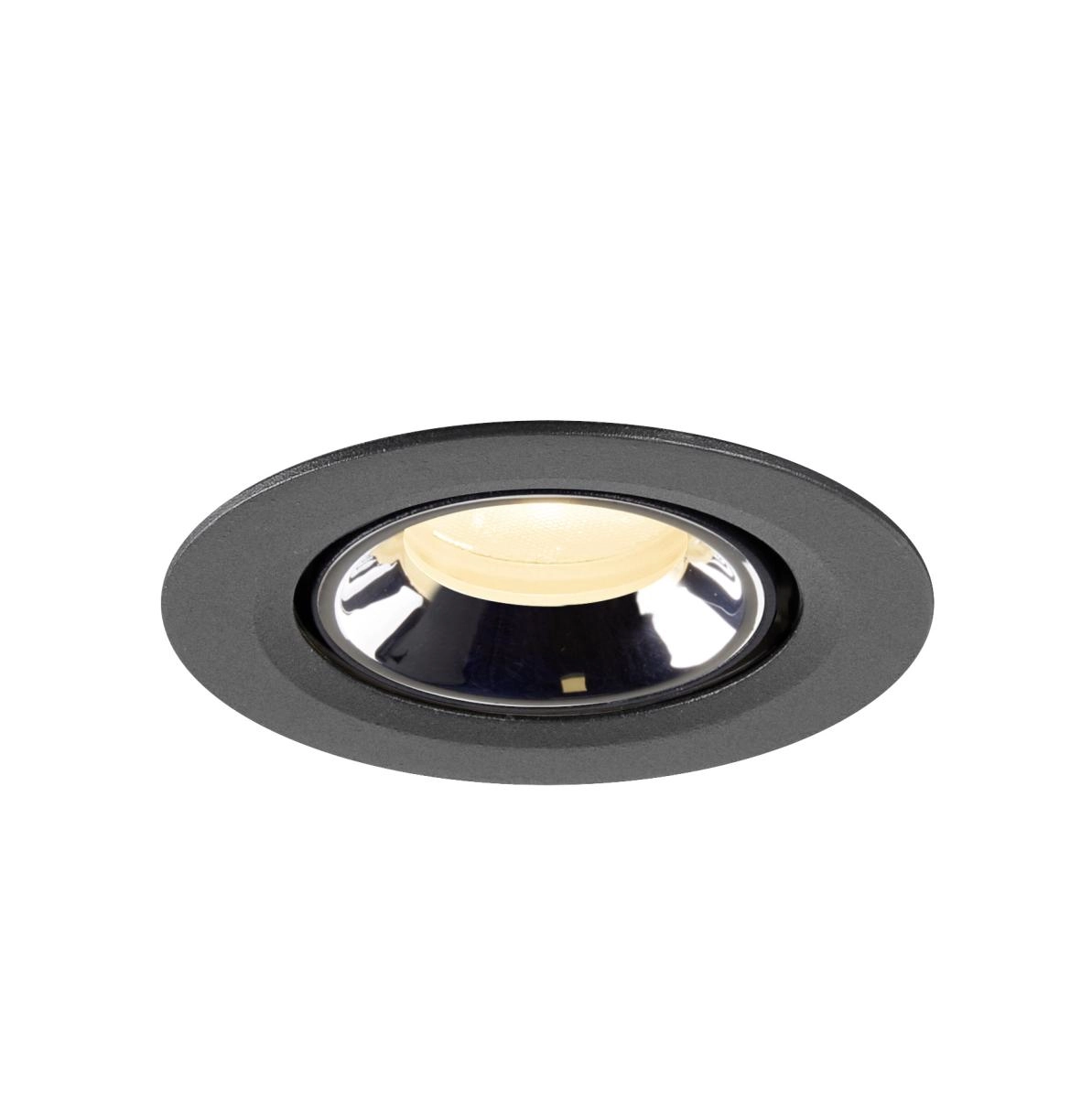 Spot encastré Numinos Gimble XS noir/chrome 3000K - 20 deg SLV 4024163307086