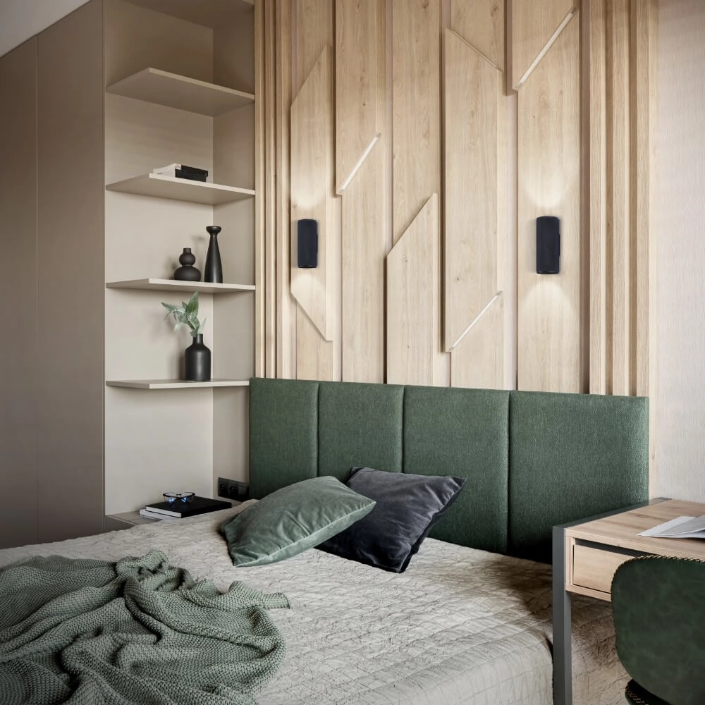 Spot en saillie design Marty noir 15cm Brilliant 4004353424465