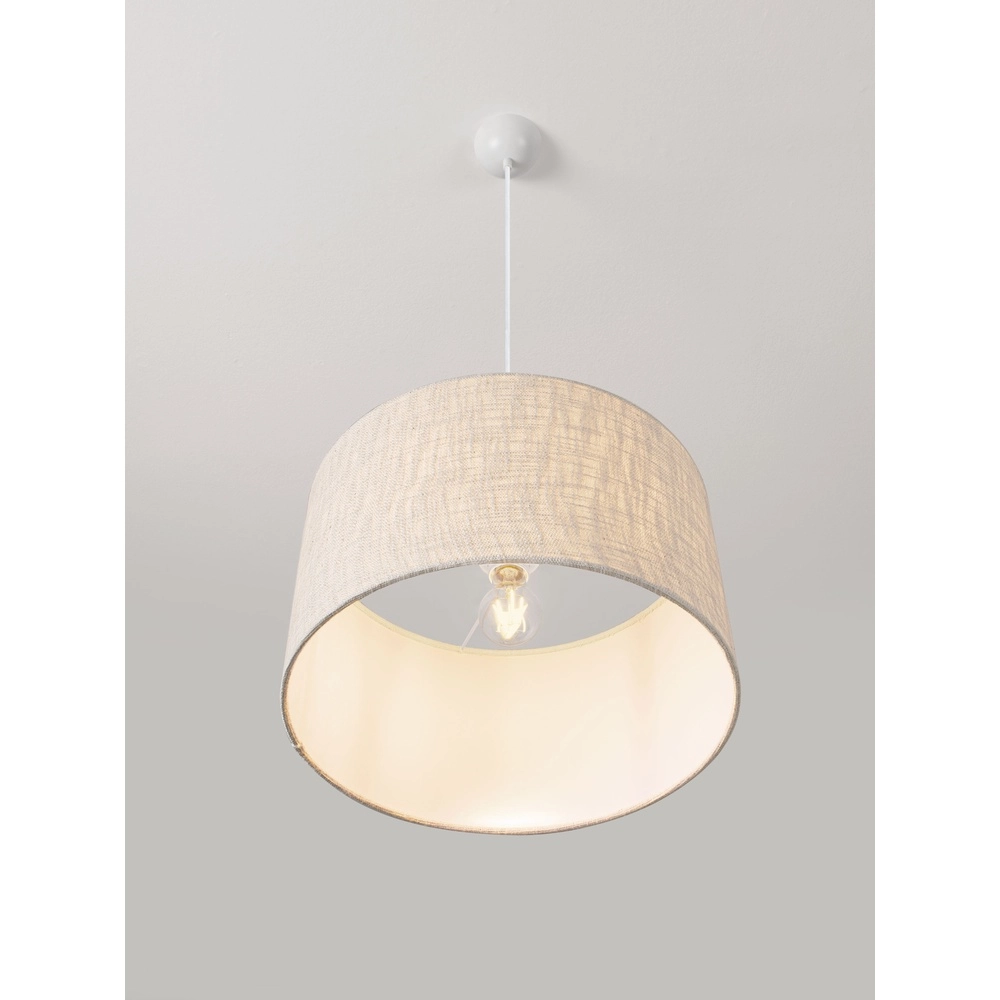 Lampe pendante en lin Karen Ø 40cm Lyora 5212017493958