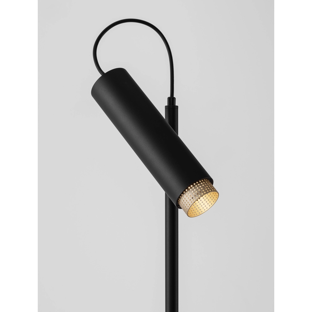 Lampe de lecture Nessi noir avec or Lyora 5212017475220