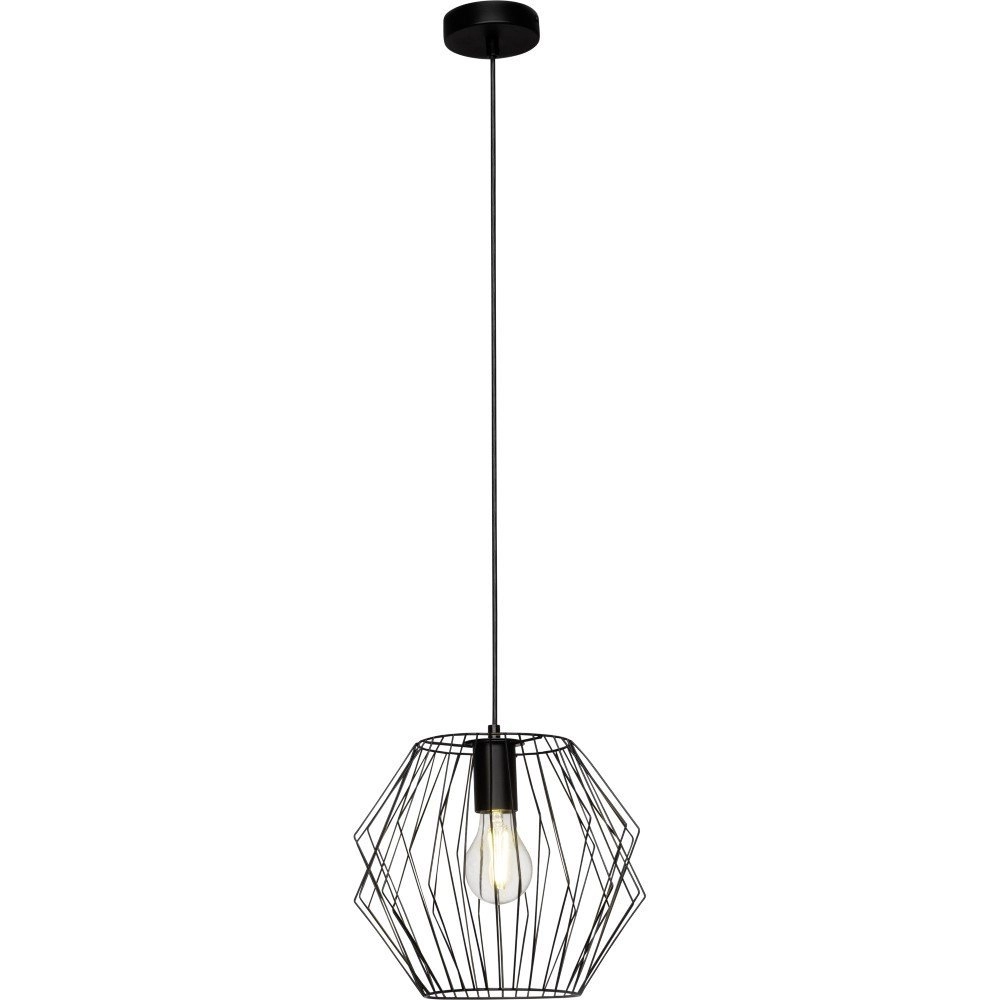 Lampe suspendue noire Noris Ø 28cm Lampe suspendue noire Noris Ø 28cm