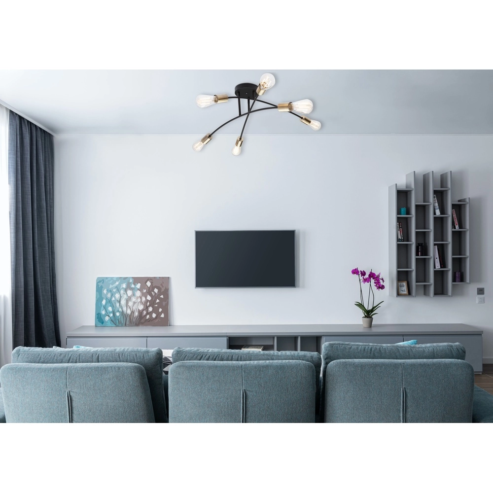 Lampe de plafond Sarini Noir Globo 9007371377688