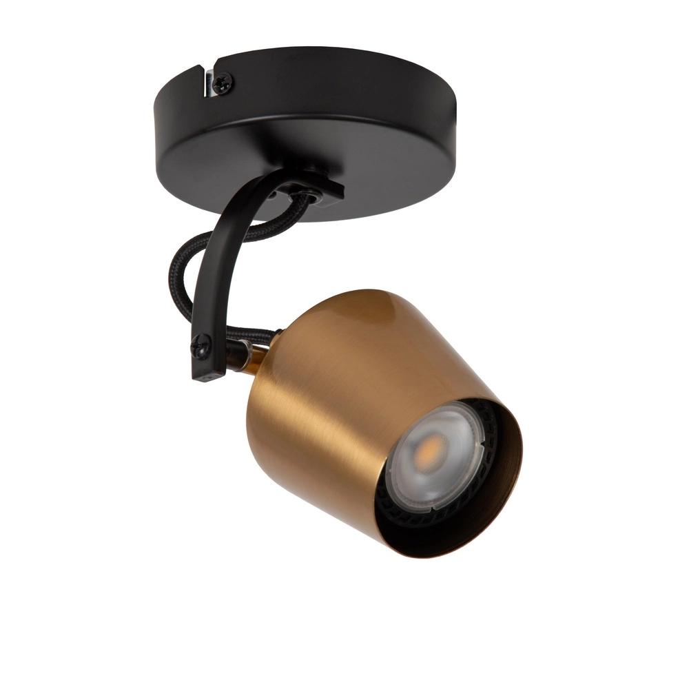 Lampe de plafond Emile noir avec or