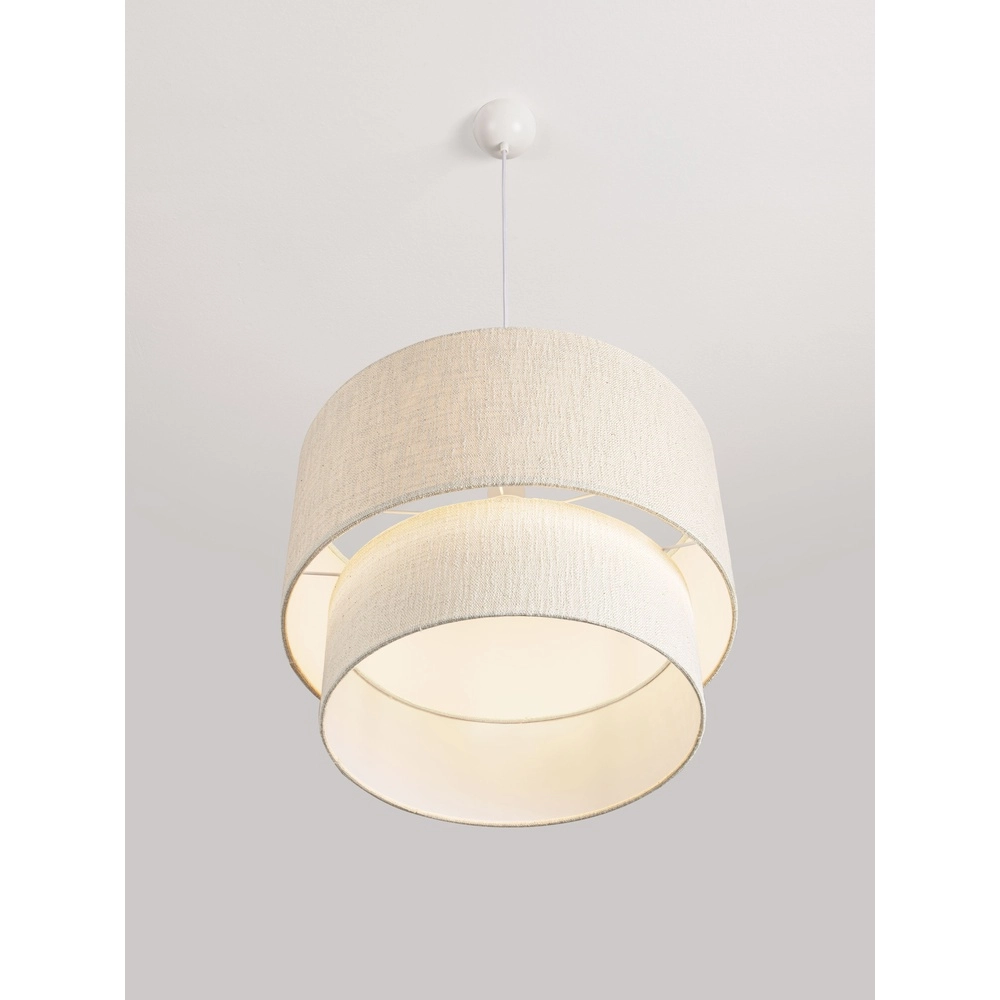 Lampe pendante en lin Karen Ø 50cm Lyora 5212017493965