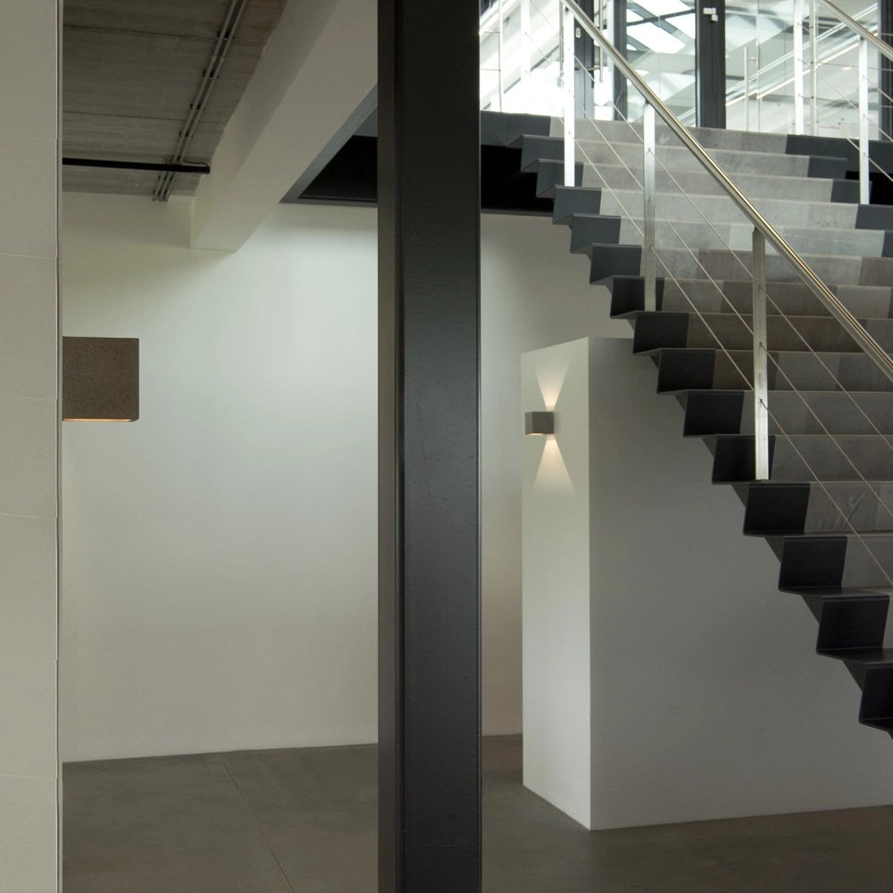 Applique murale Solid Cube Up-Down grès noir SLV 4024163192033