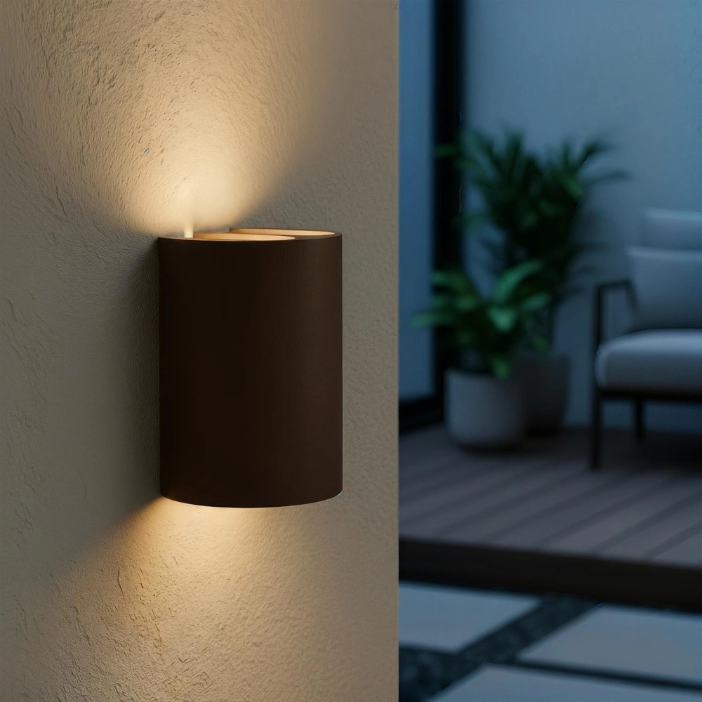 Lampe murale de conception York Brun rouille Lucide 5411212334145