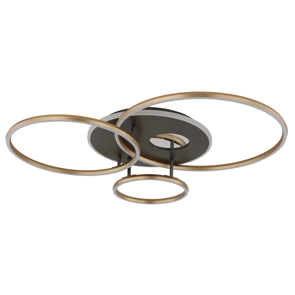 Lampe de plafond moderne Invertina Or 90cm Globo 9007371572403