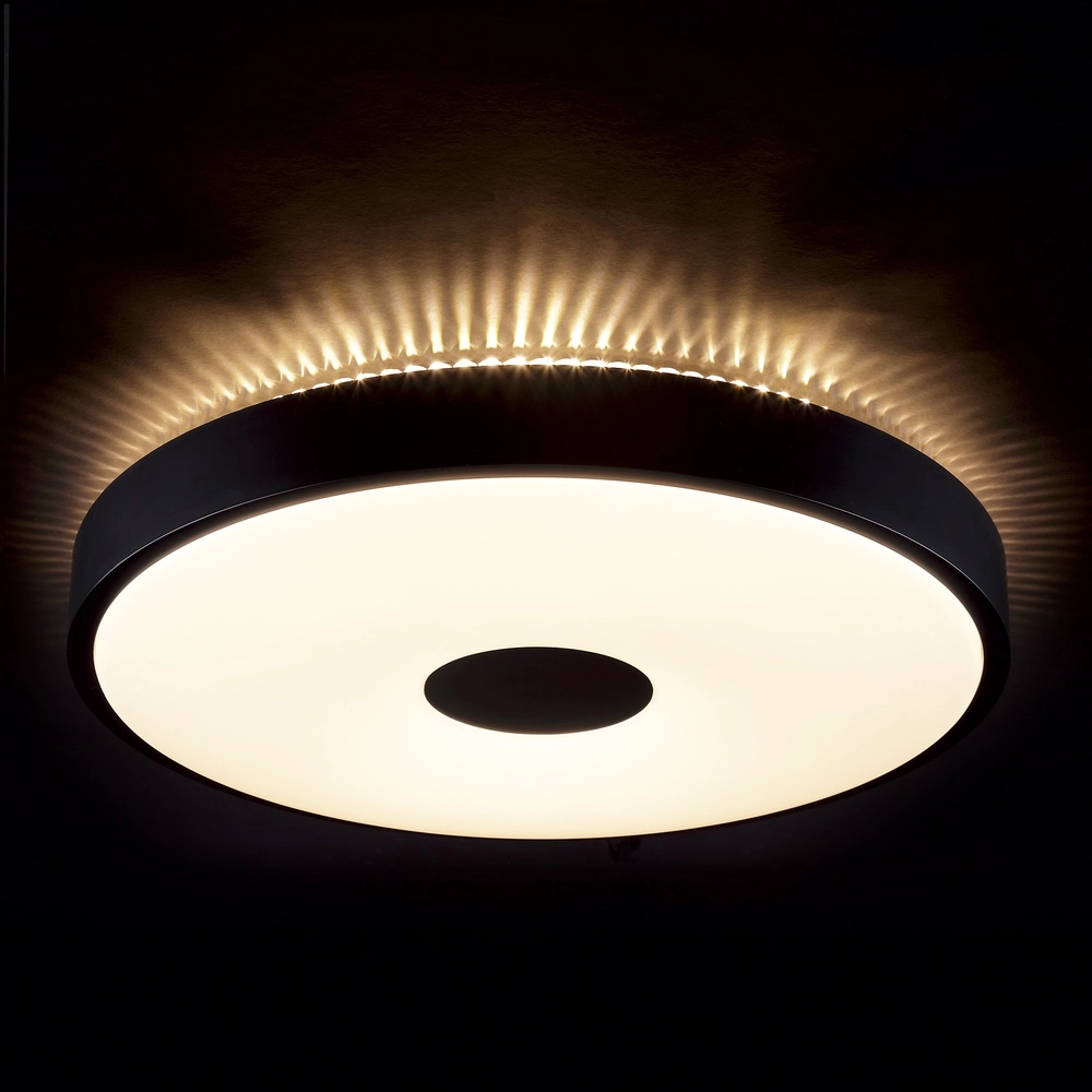 Éclairage de plafond Tavis noir Ø 44,5cm Brilliant 4004353477591