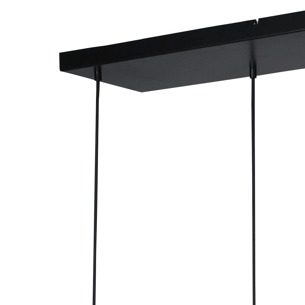 Lampe suspendue noire pour salle à manger Bounty Verre rond à 6 lumières Masterlight 8718121247915