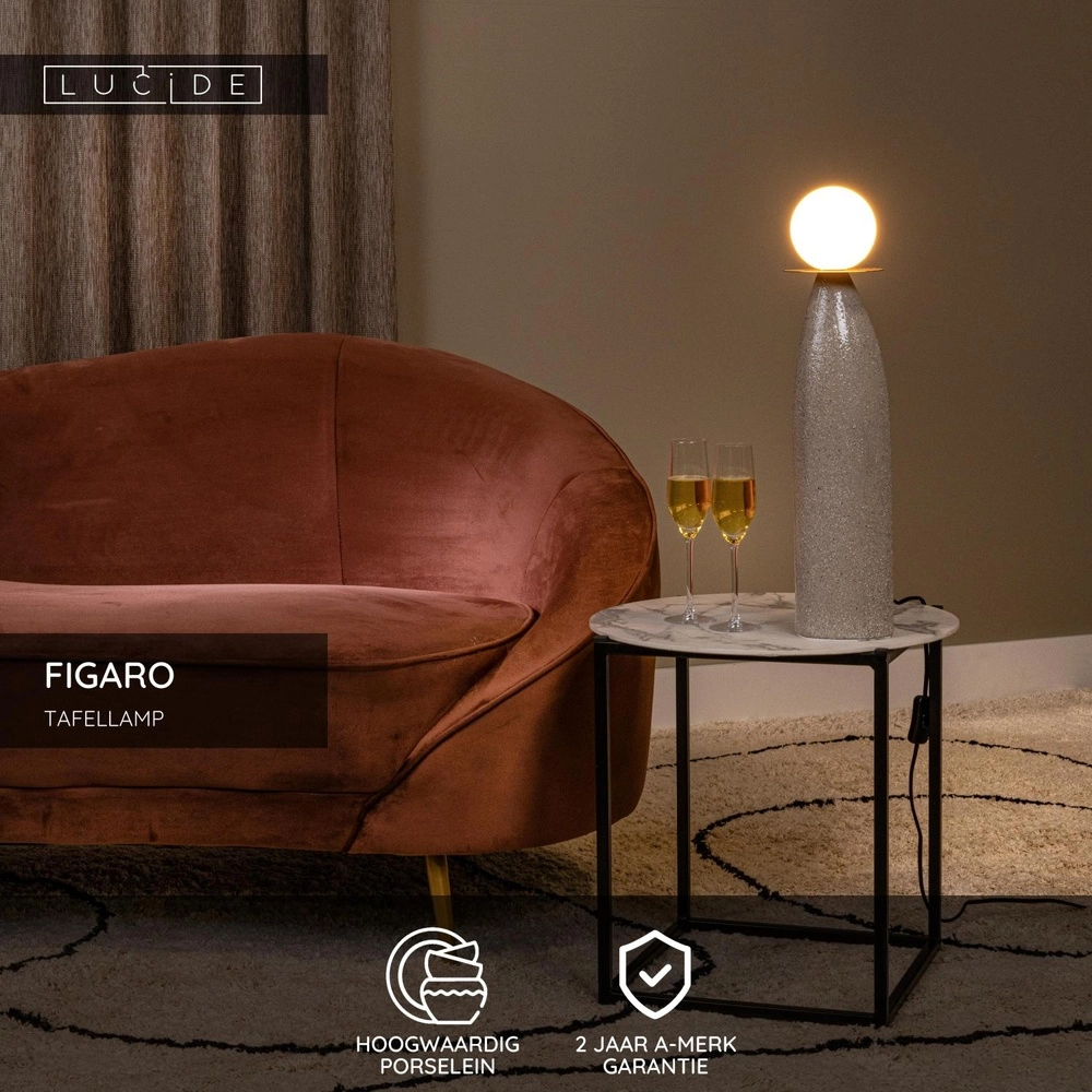 Lampe de table unique Figaro 53,5 cm Lucide 5411212134905