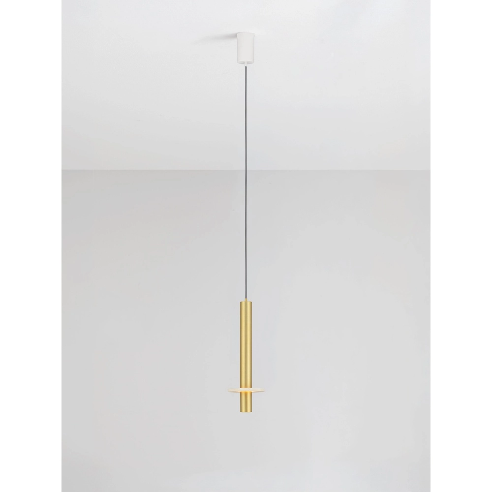 Lampe pendante de conception Noemi or avec blanc Ø 11cm Lyora 5212063503304
