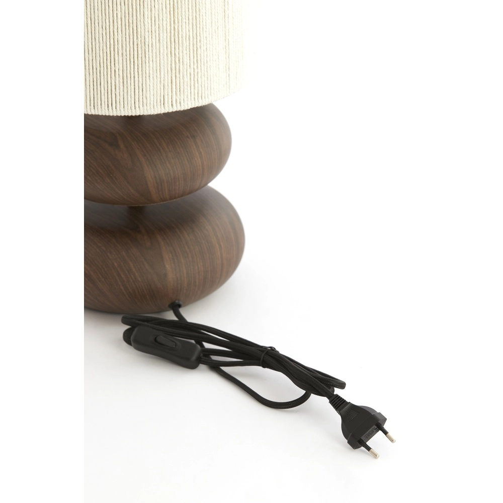 Lampe de table Danialo 50,5 cm - bois foncé Light & Living 8717807815202