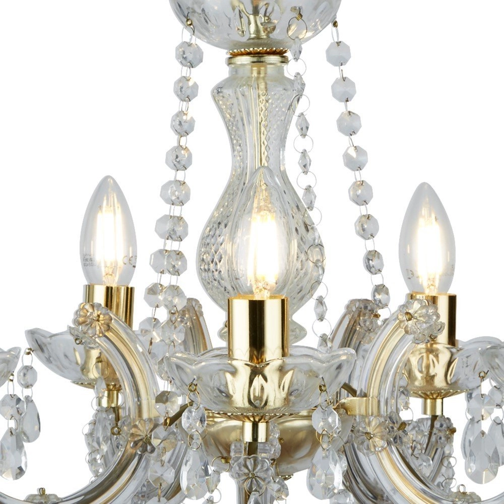 Lustre en laiton Marie Therese Searchlight 5013874295675