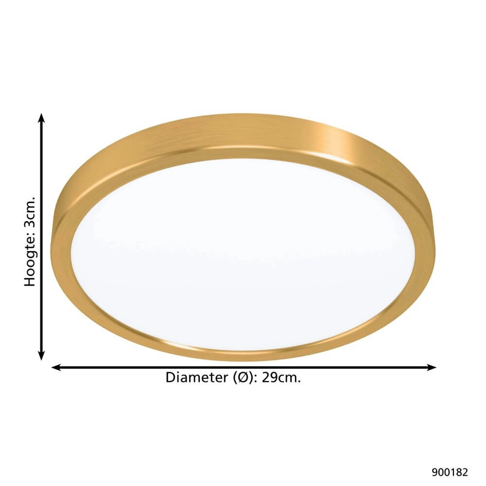Plafonnier en laiton Fueva 5 Ø 28,5 cm Eglo 9008606229574