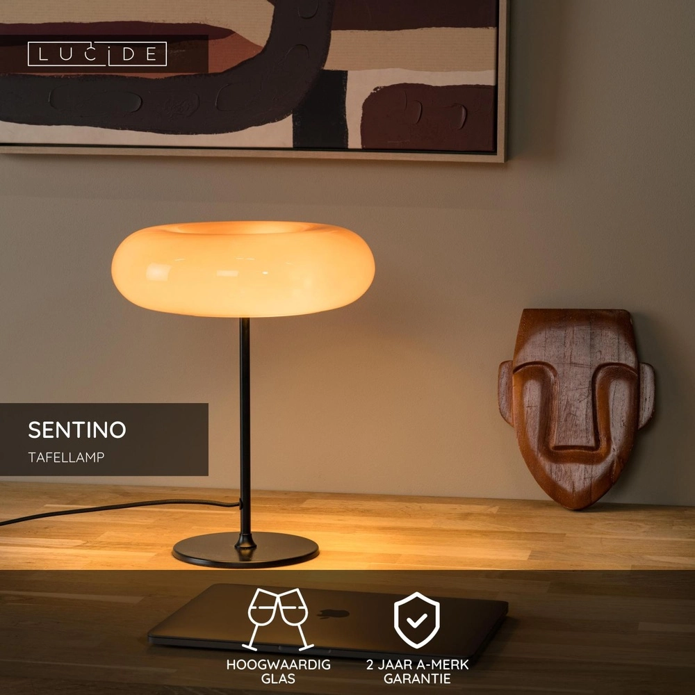 Lampe de table Sentino Ø 30cm orange Lucide 5411212106360