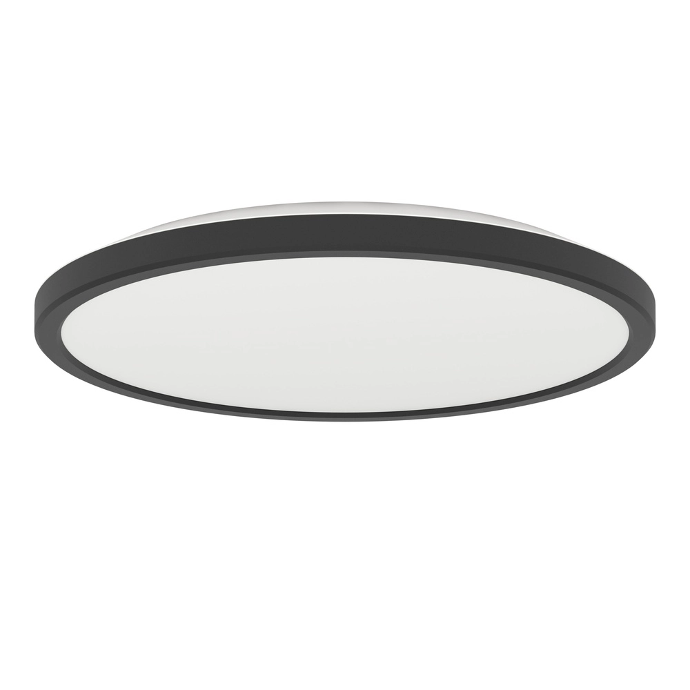 Éclairage de plafond de salle de bain Rovito Zigbee - noir - Ø 30 cm