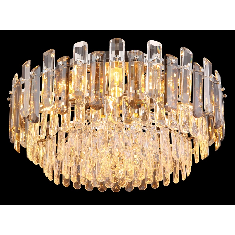 Lampe de plafond Orgina chrome avec cristal Ø 55cm Globo 9007371478156
