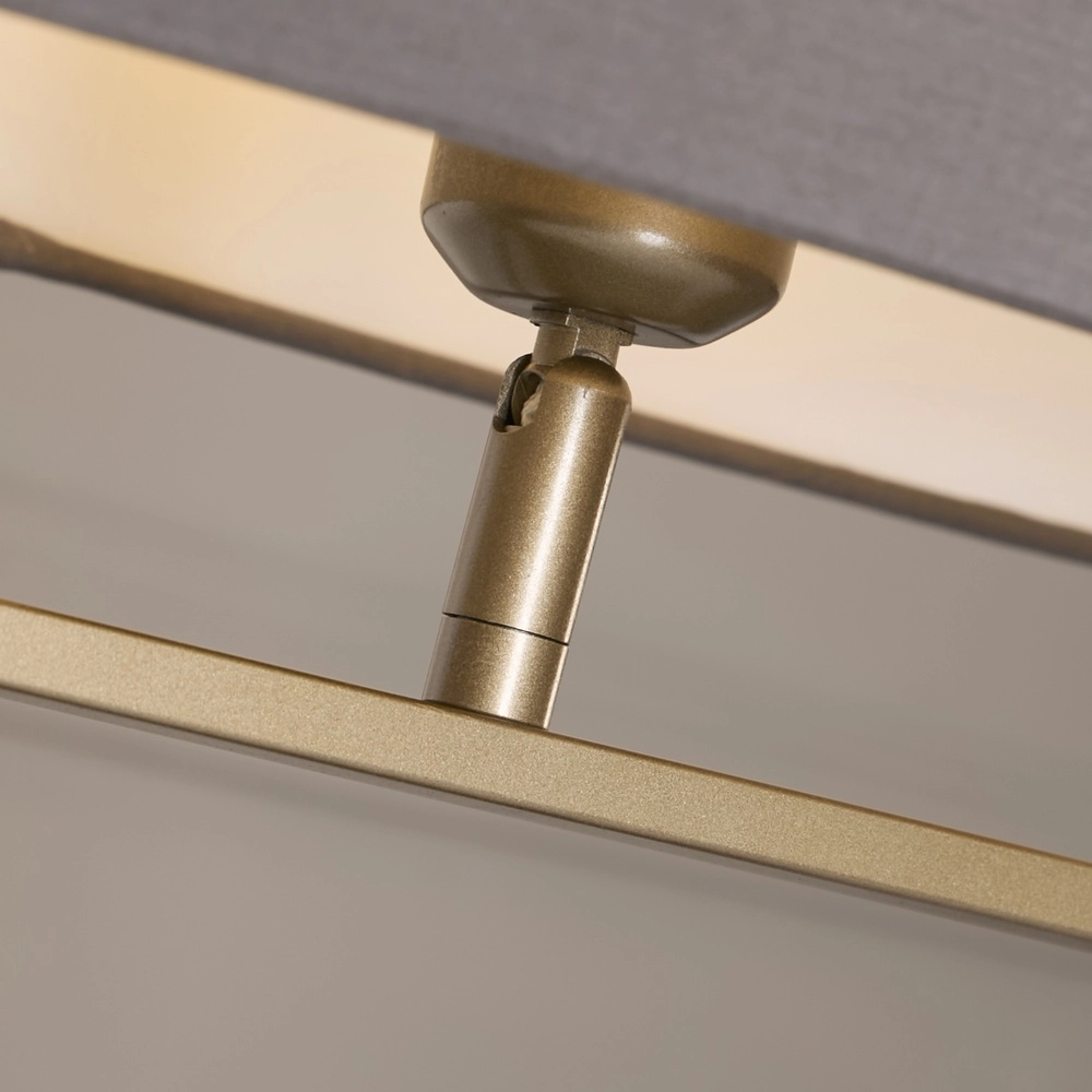Lampe de table Sleek bronze avec capuchon gris Searchlight 5053423305424