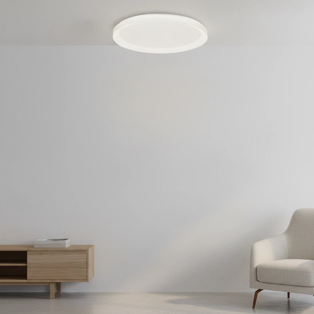 Plafonnier design Pertino Ø 48cm blanc