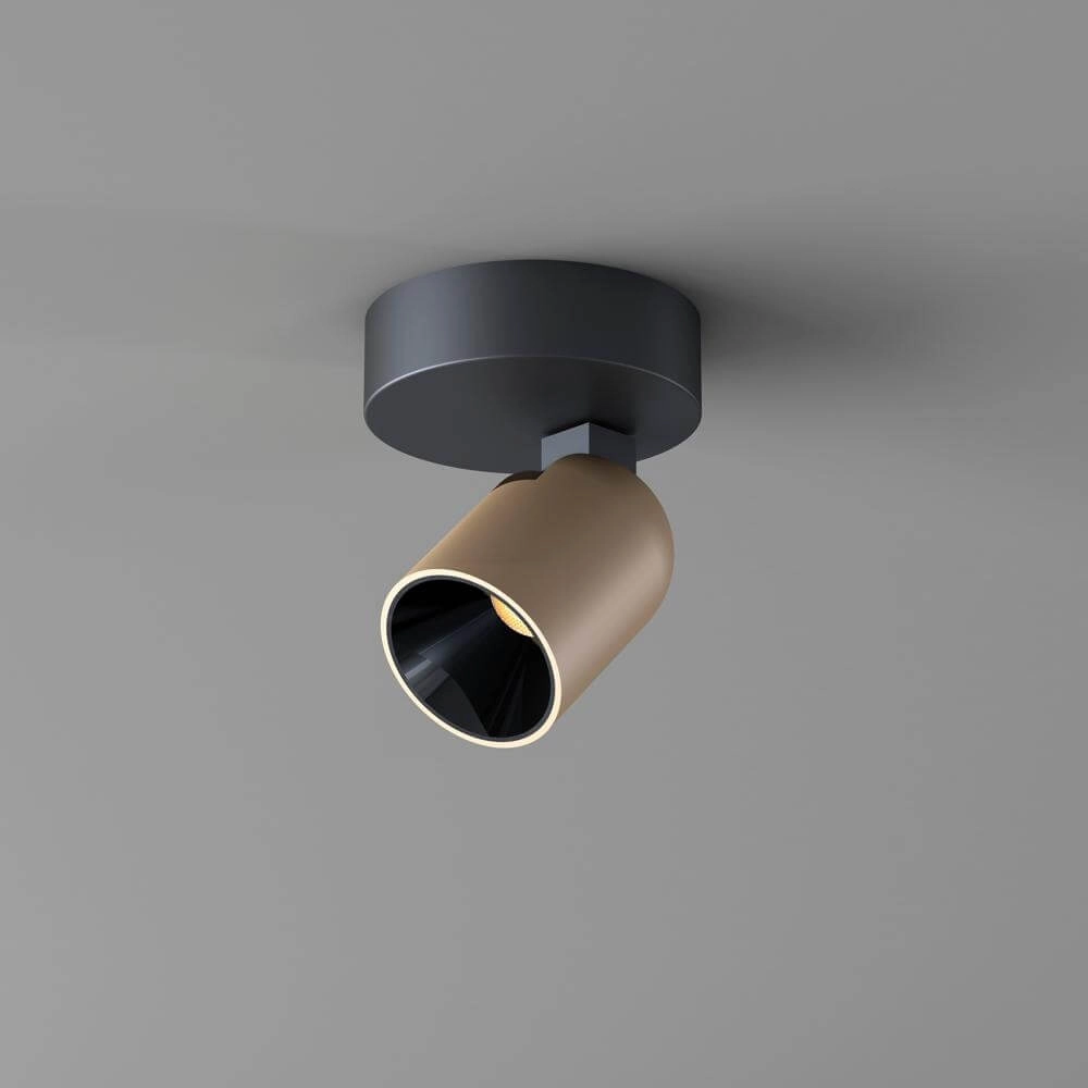 Plafonnier Houston 1 noir clair avec champagne Artdelight 8720701102484