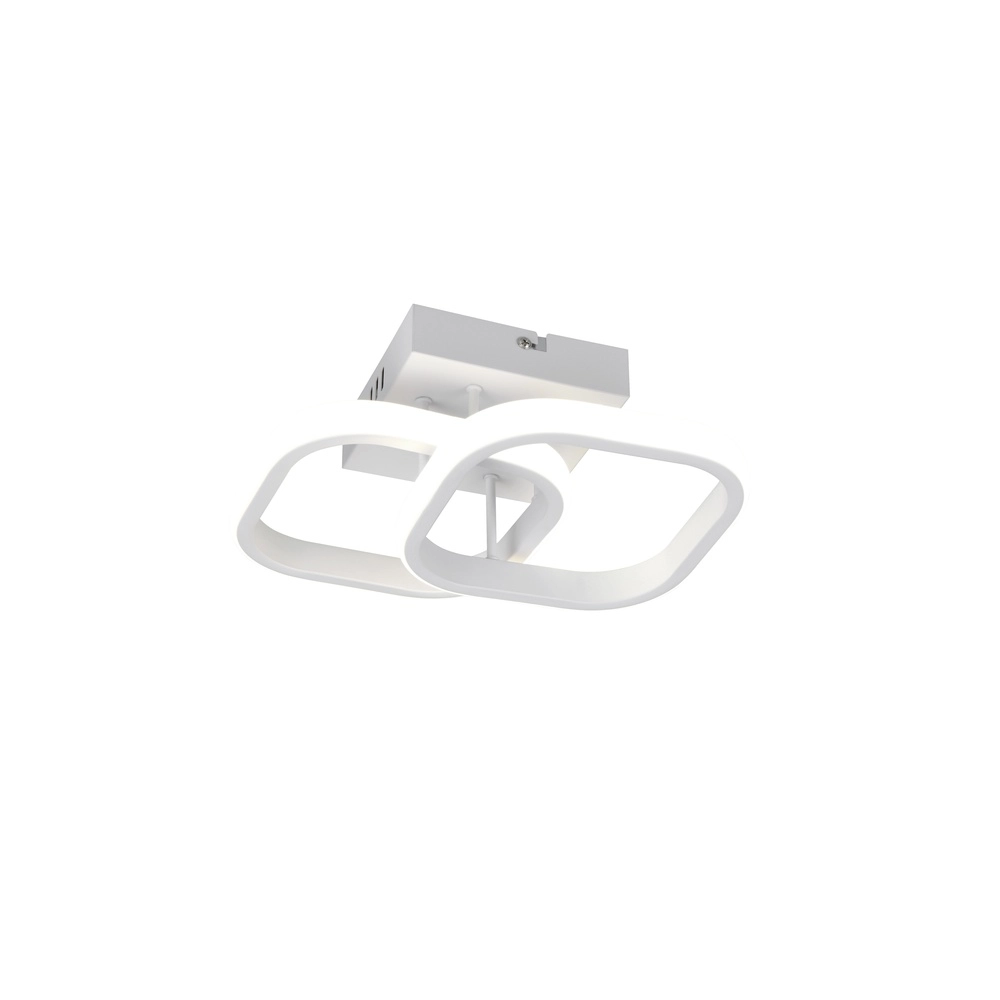 Plafonnier blanc Kasia  Conception carrée