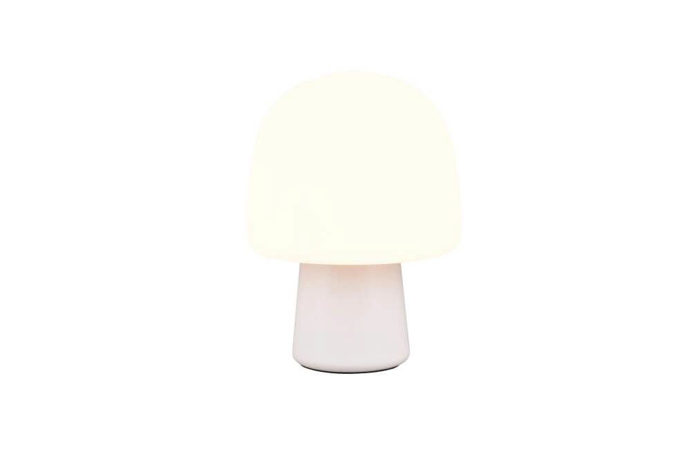 Lampe de table champignon Steen verre blanc Trio 4017807616484