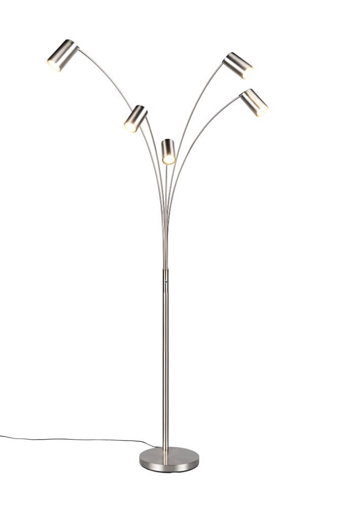 Lampadaire 5 lumières Marley Acier inoxydable Trio 4017807612356