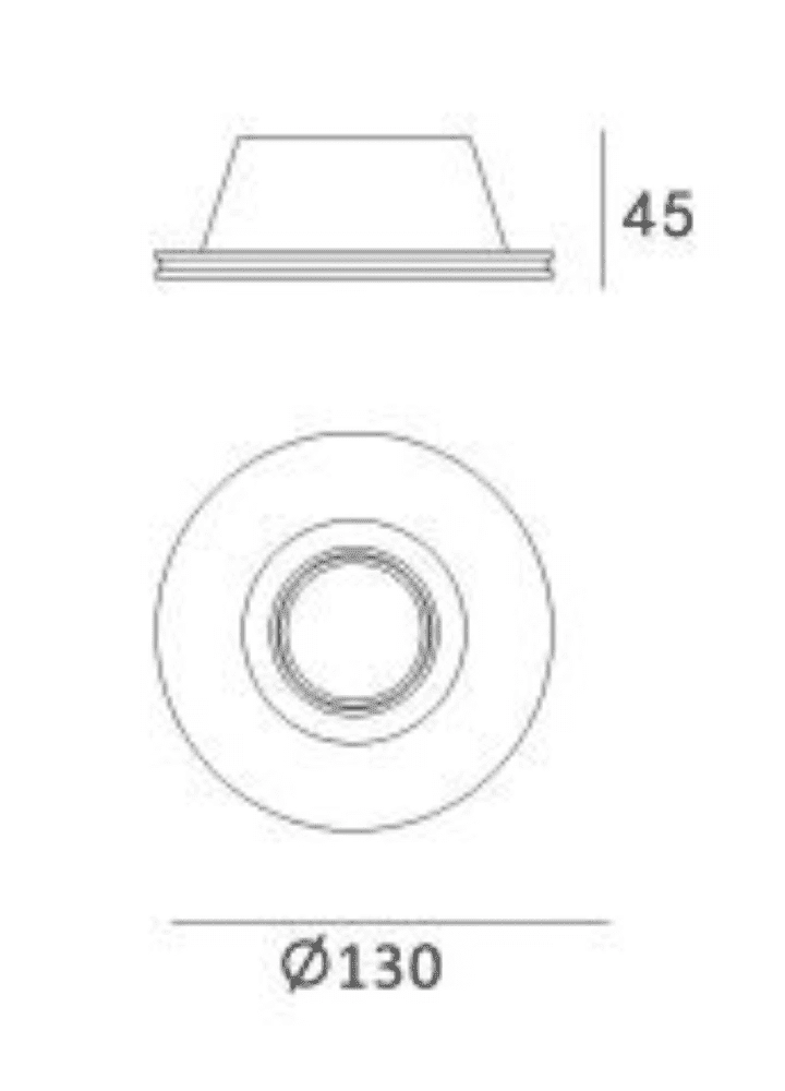 Spot encastrable en plâtre Vieira Artdelight 8719831730490