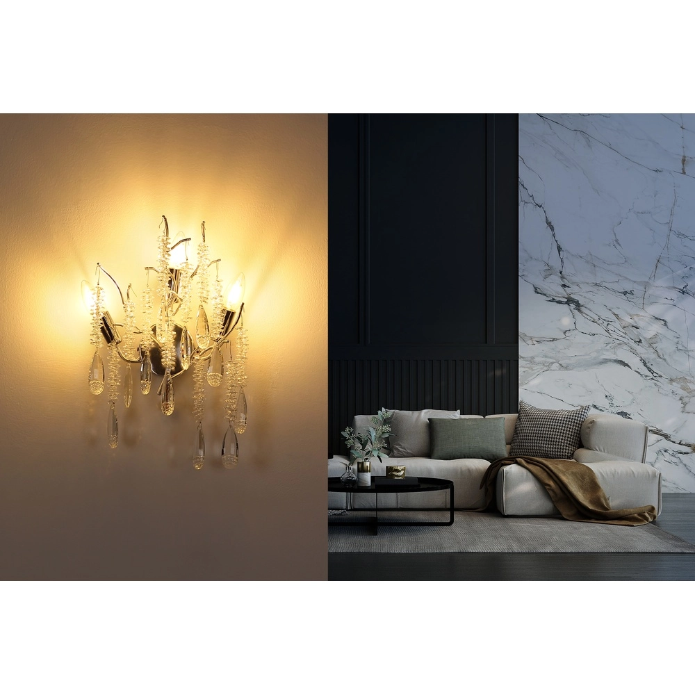Lampe murale Kinga Gris argenté Globo 9007371573004