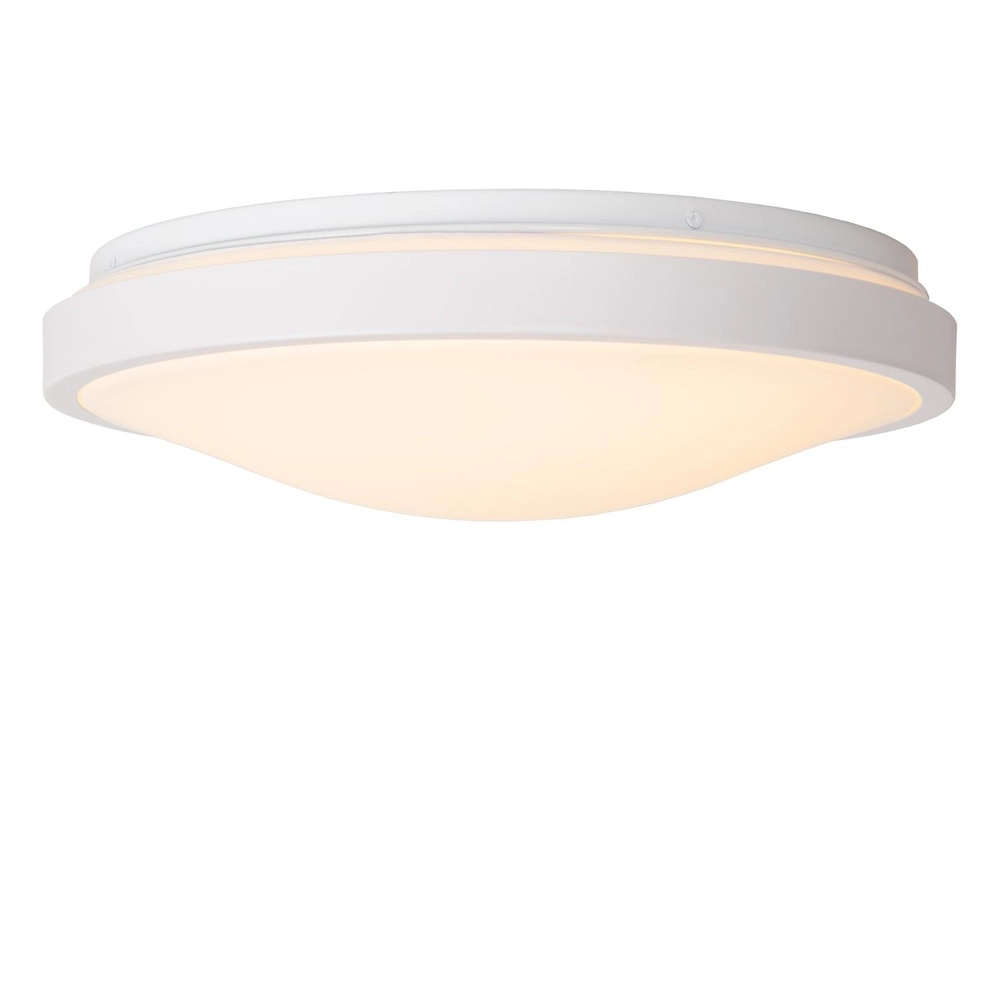 Lumière blanche de plafond Dasher Ø 34,8cm IP44 pour la salle de bain Lucide 5411212792105