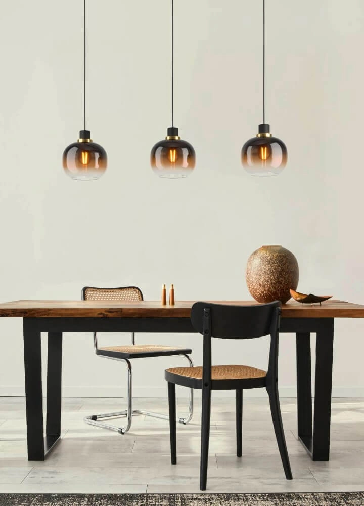 Suspension de table à manger Oilella 3x verre Eglo 9002759996154